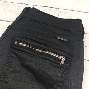 New York & Company Jeans - New York & Company Shiny Black Moto Jeans Size 2 New York & Company Jeans - New York & Company Shiny Black Moto Jeans Size 2